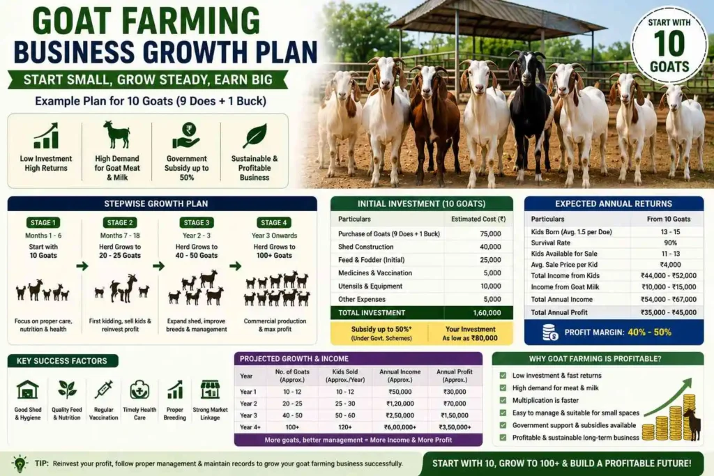 goat farming growth plan