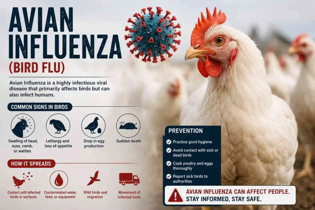 Avian Influenza Disease in Poultry Farm (Bird Flu)