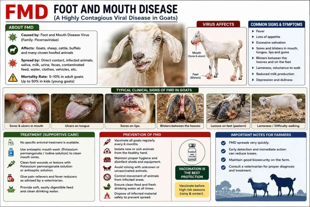 Foot and mouth Diease in Goats