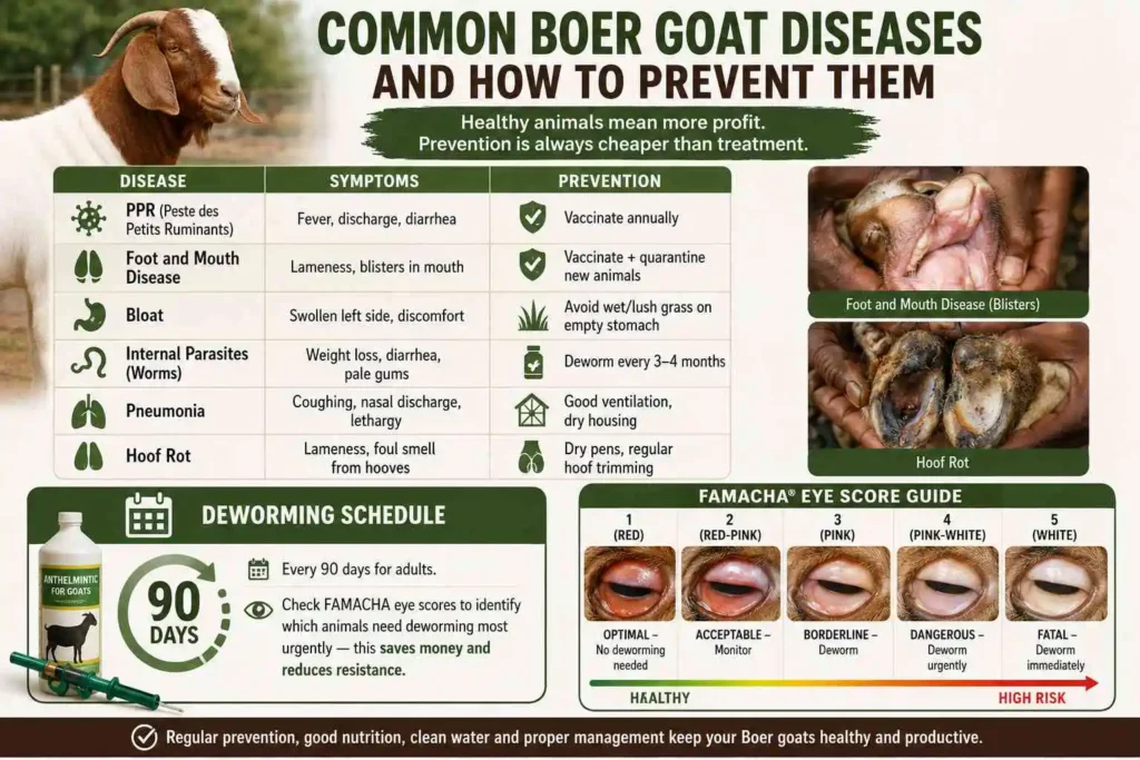Common Boer Goat Diseases and How to Prevent Them