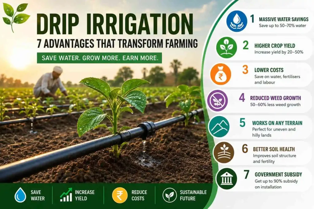 Drip Irrigation Benefits: 7 Advantages of Drip Irrigation