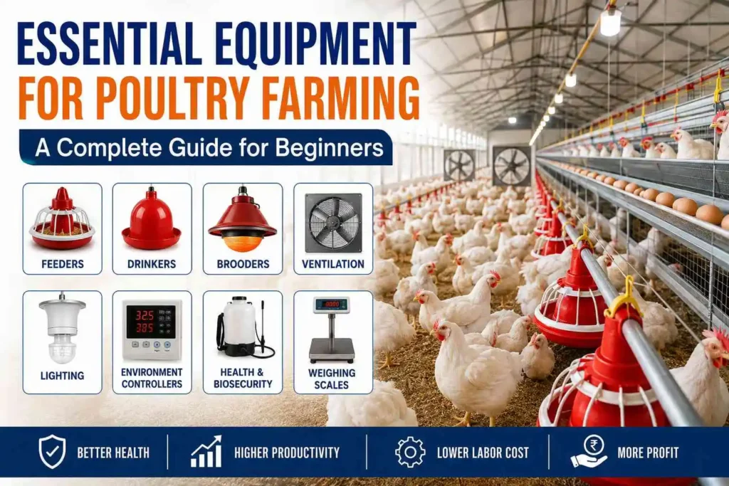 What are the Essential Equipment for Poultry Farming