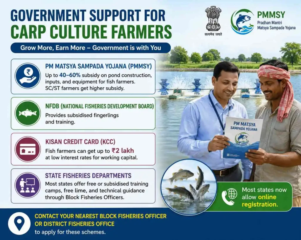 Government Support for Carp Culture Farmers