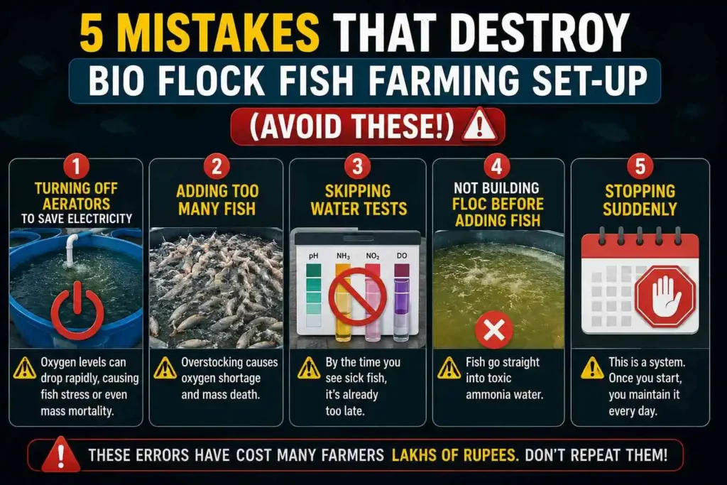5 Mistakes That Destroy Bio Flock Fish Farming Set-up (Avoid These!)