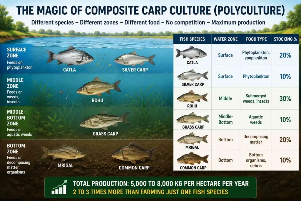 The Magic of Composite Carp Culture (Polyculture)