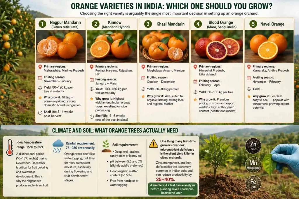 Orange Varieties in India