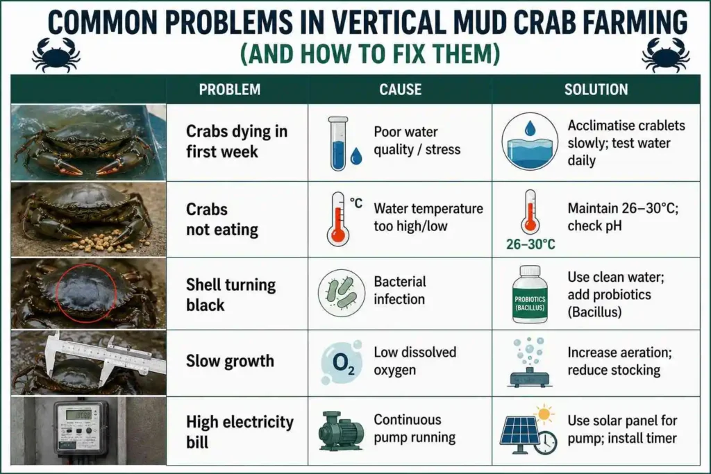 Common Problems in Vertical Mud Crab Farming (And How to Fix Them)