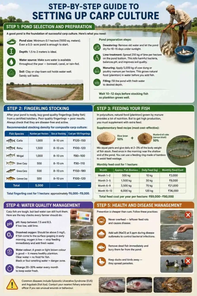 Step-by-Step Guide to Setting Up Carp Culture