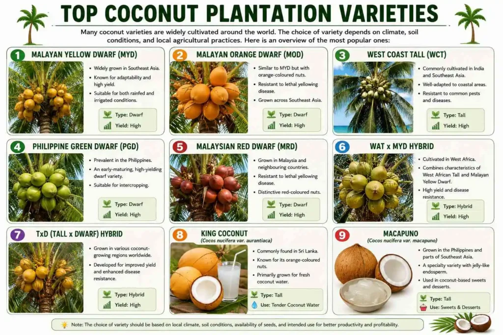 Top Coconut Plantation Varieties
