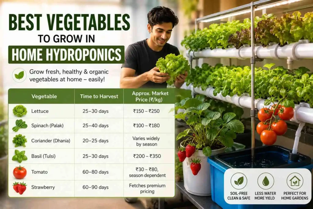 Best Vegetables to Grow in Home Hydroponics
