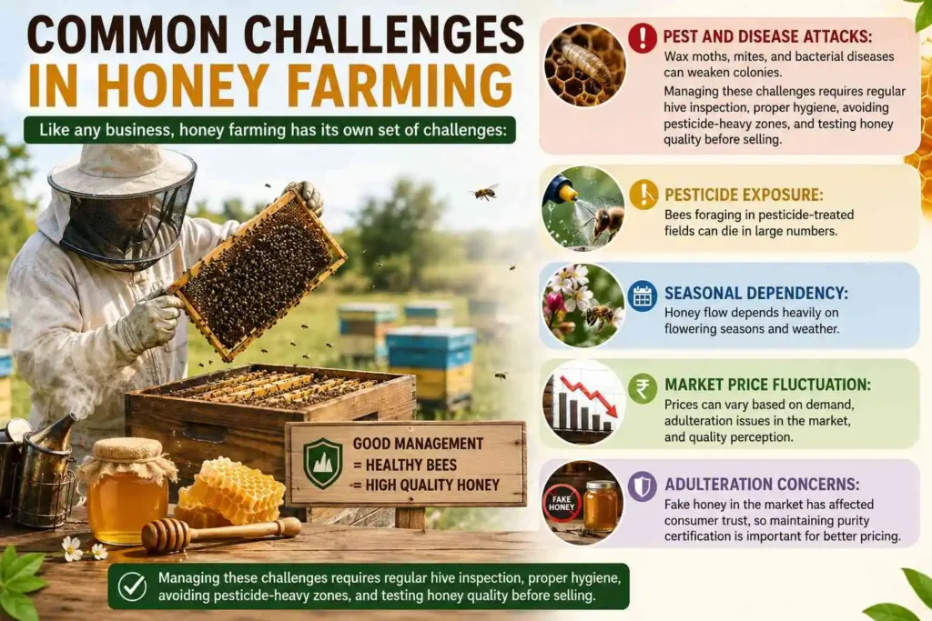 Common Challenges in Honey Farming