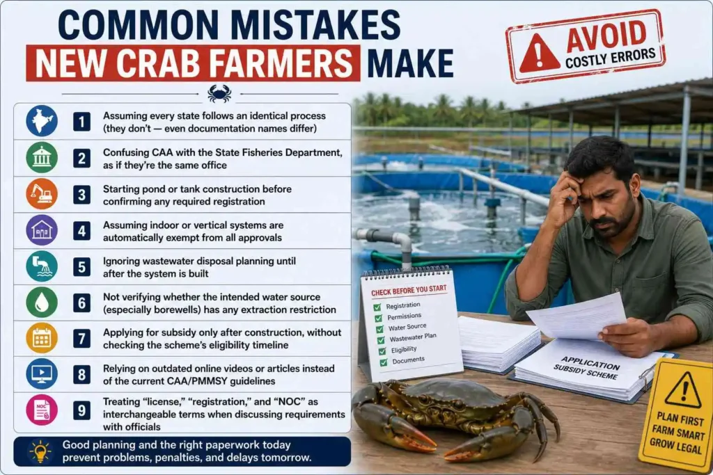 Common Mistakes New Crab Farmers Make