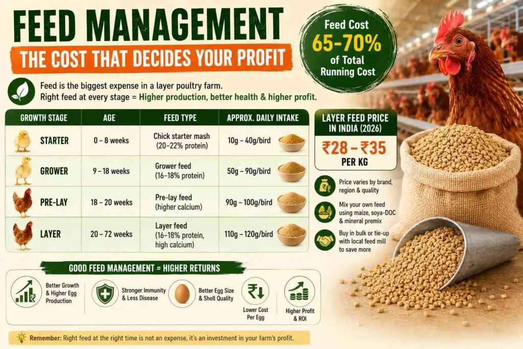 Feed Management: The Cost That Decides Your Profit in layer farming