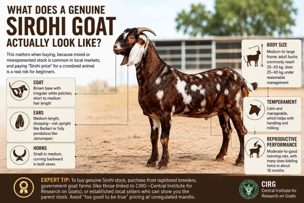 What Does a Genuine Sirohi Goat Actually Look Like?