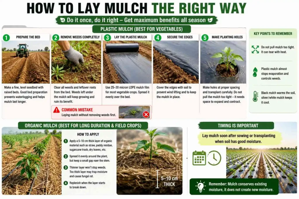 How Should You Actually Lay Mulch in Your Field?