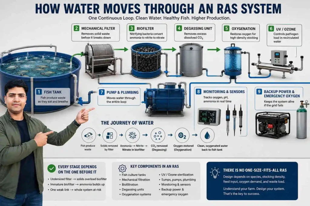 How Does Water Actually Move Through an RAS?