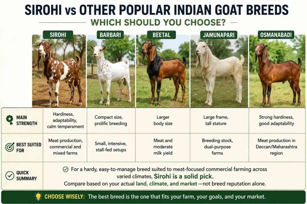 Sirohi vs Other Popular Indian Goat Breeds: Which Should You Choose?