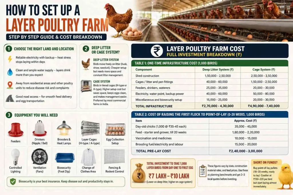 How to Set Up a Layer Poultry Farm: Step by Step