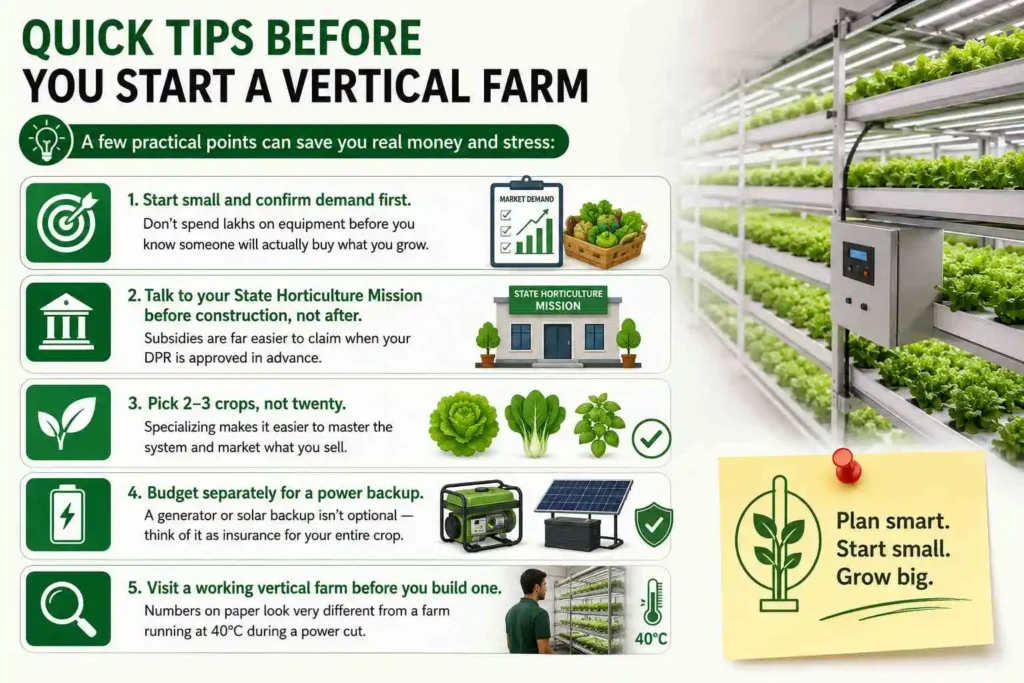 Quick Tips Before You Start a Vertical Farm