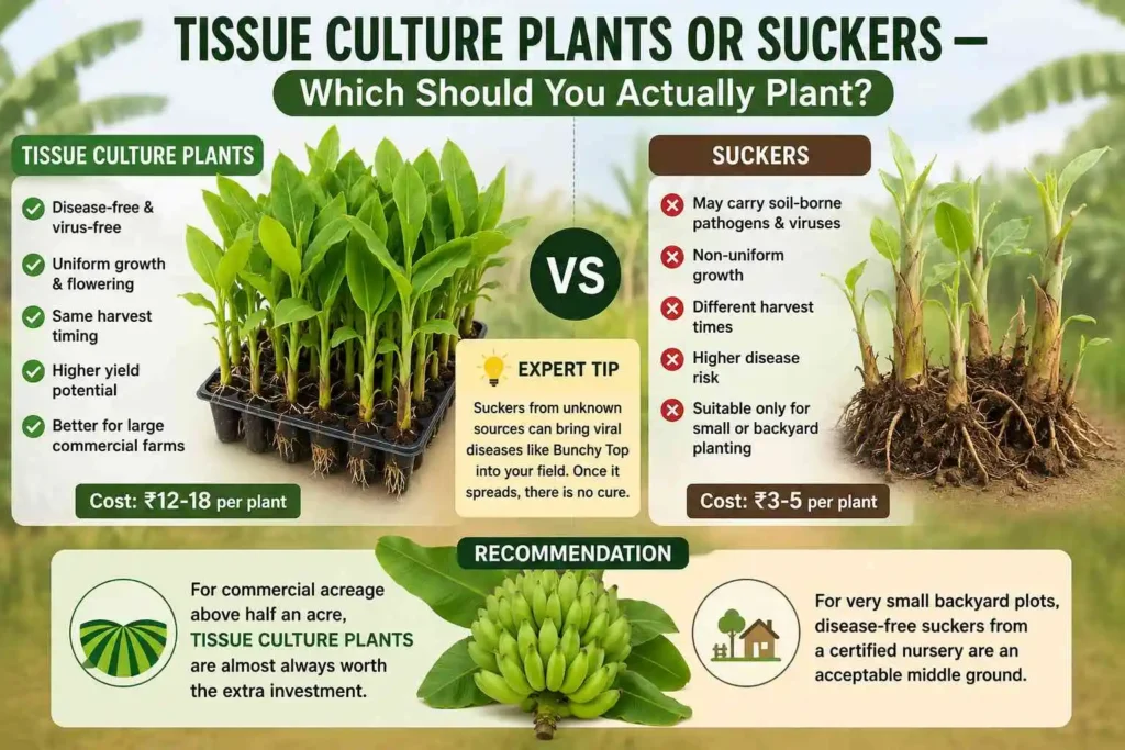 Tissue Culture Plants or Suckers — Which Should You Actually Plant?