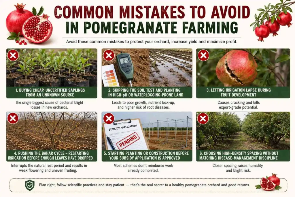Common Mistakes to Avoid in Pomegranate Farming