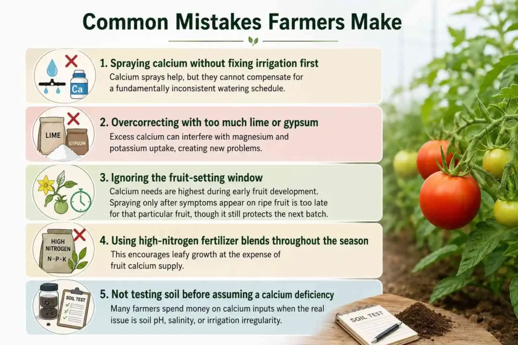 Common Mistakes Farmers Make in blossom end rot