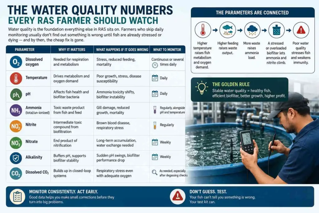 The Water Quality Numbers Every RAS Farmer Should Watch