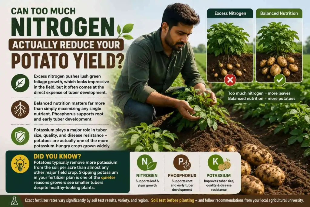Can Too Much Nitrogen Actually Reduce Your Potato Yield?