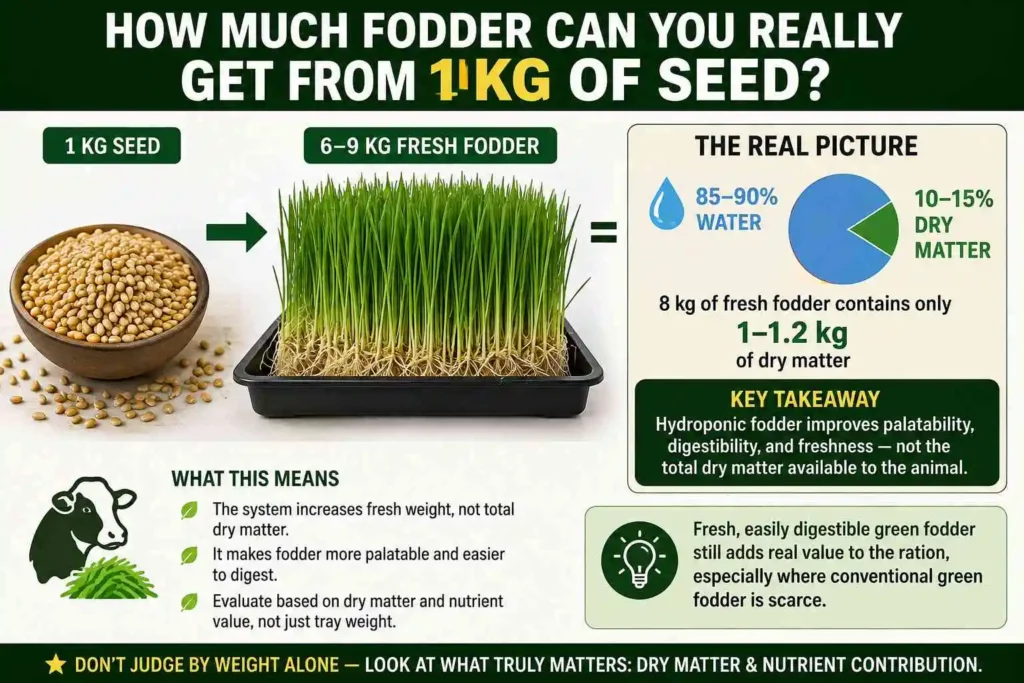 How Much Fodder Can You Really Get From 1 Kg of Seed?