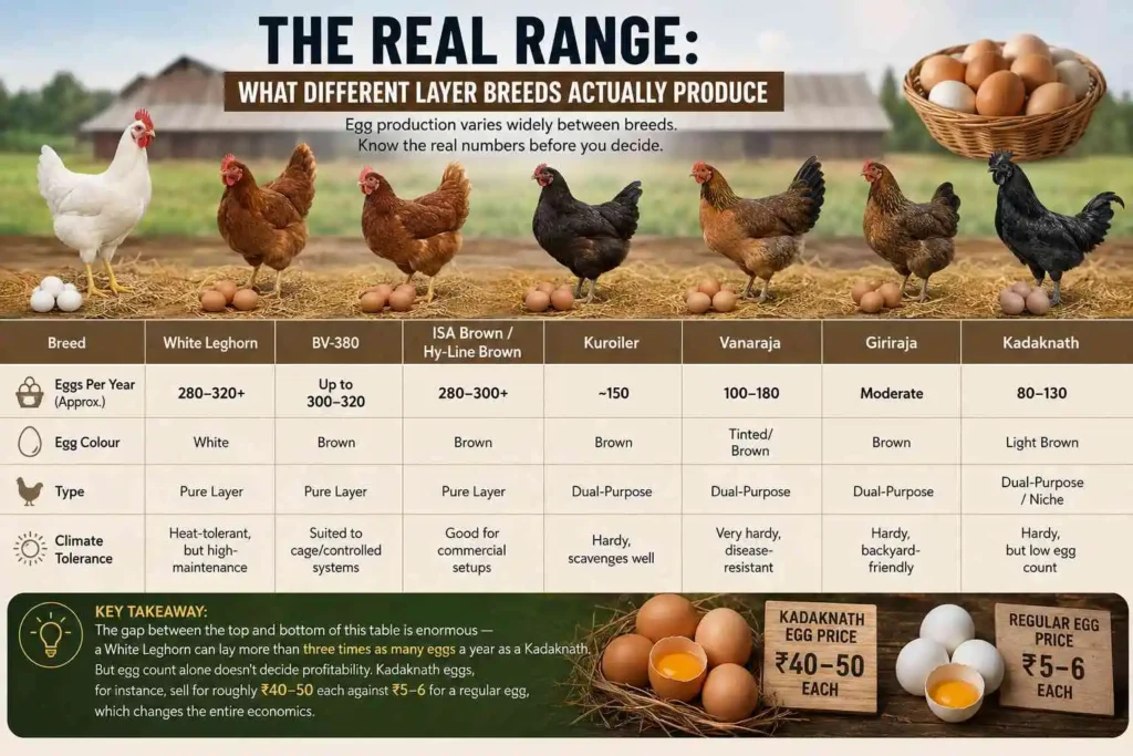The Real Range: What Different Layer Breeds Actually Produce