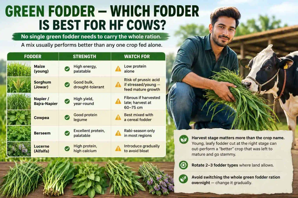 Green Fodder — Which Fodder Is Best for HF Cows?