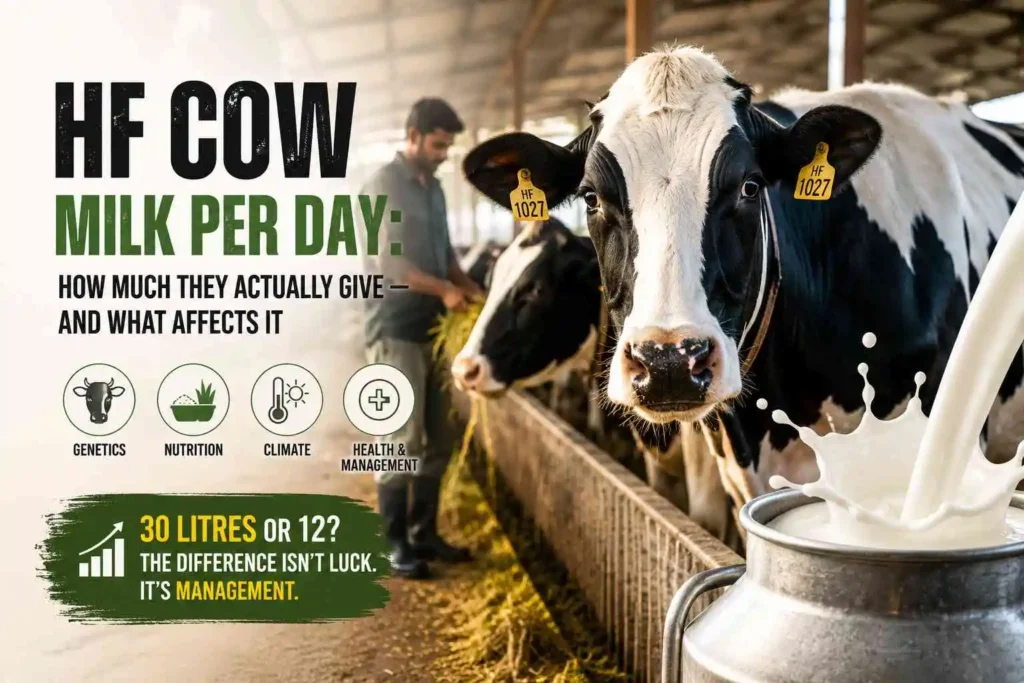 HF Cow Milk Per Day