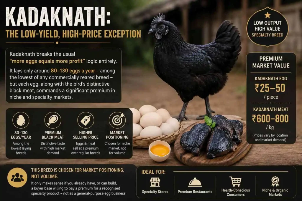 Kadaknath: The Low-Yield, High-Price Exception