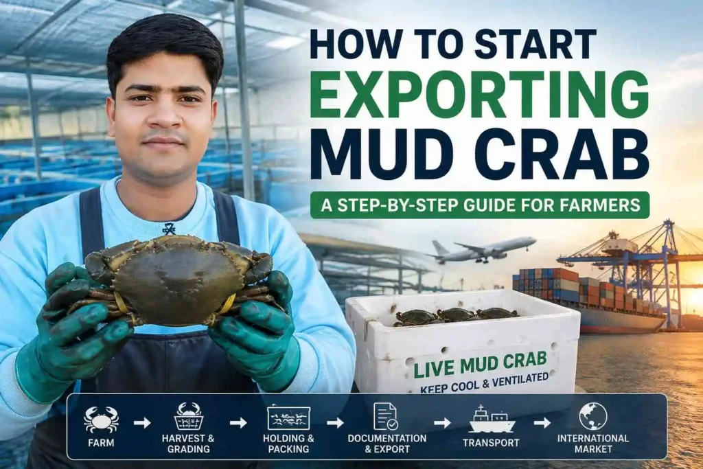 Exporting Mud Crab