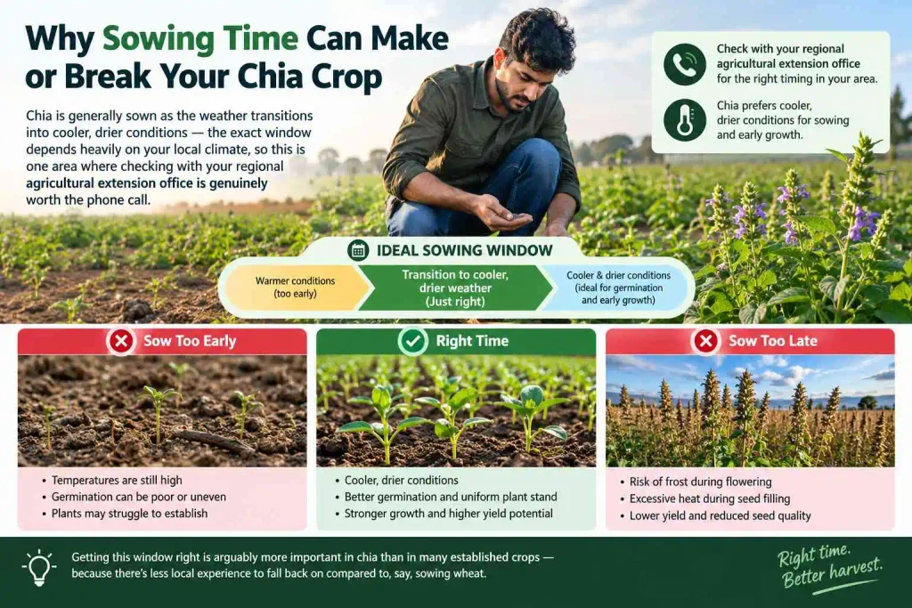 Why Sowing Time Can Make or Break Your Chia Crop