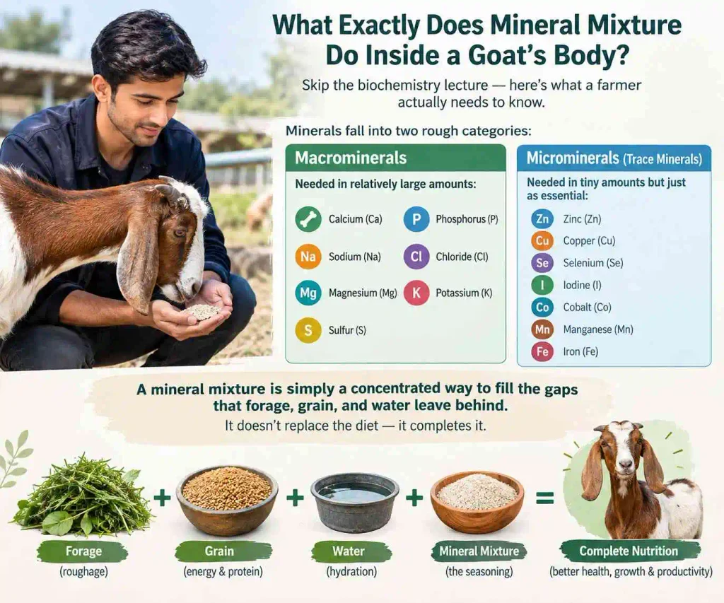What Exactly Does Mineral Mixture Do Inside a Goat's Body?