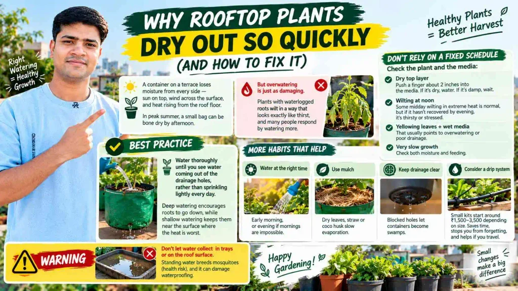Why Rooftop Plants Dry Out So Quickly (and How to Fix It)