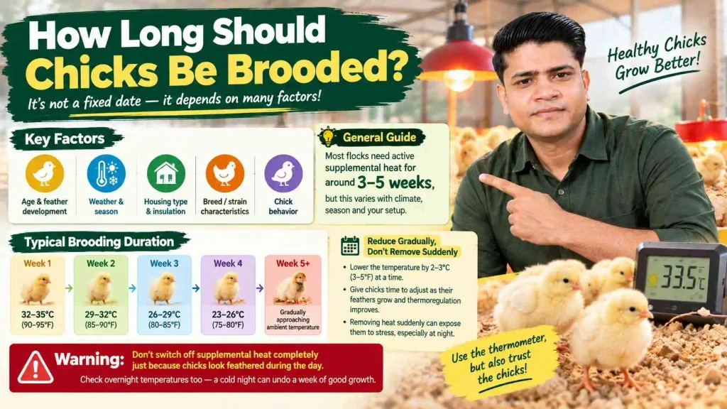 How Long Should Chicks Be Brooded?