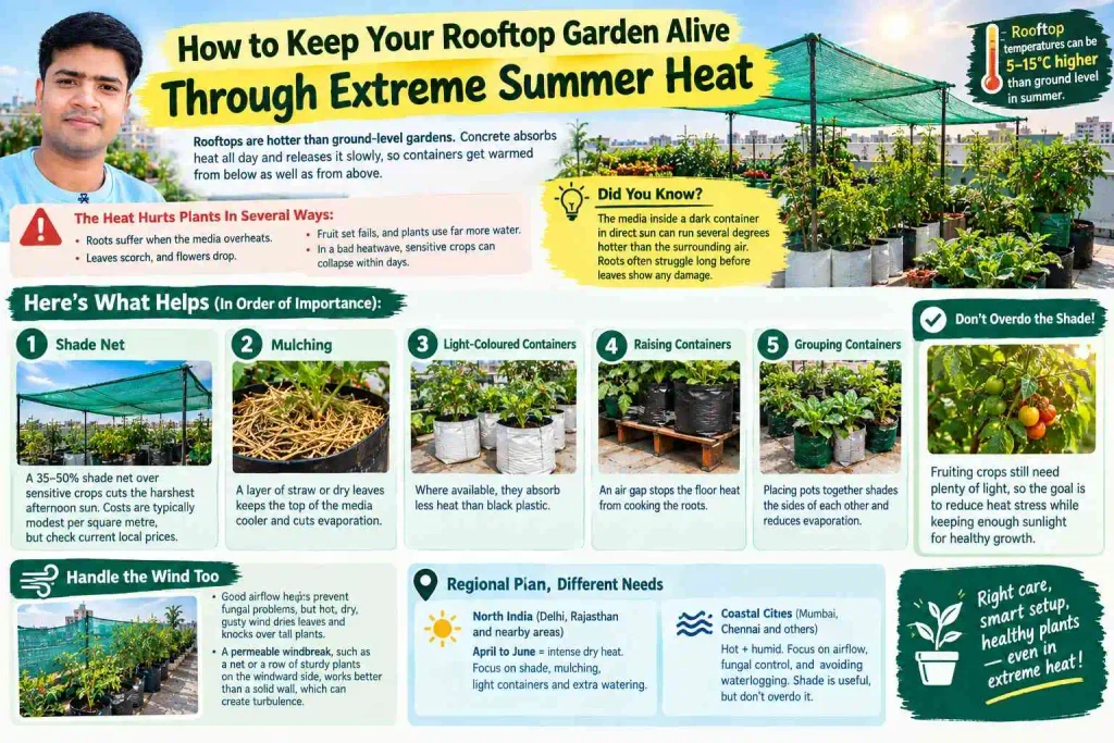 How to Keep Your Rooftop Garden Alive Through Extreme Summer Heat