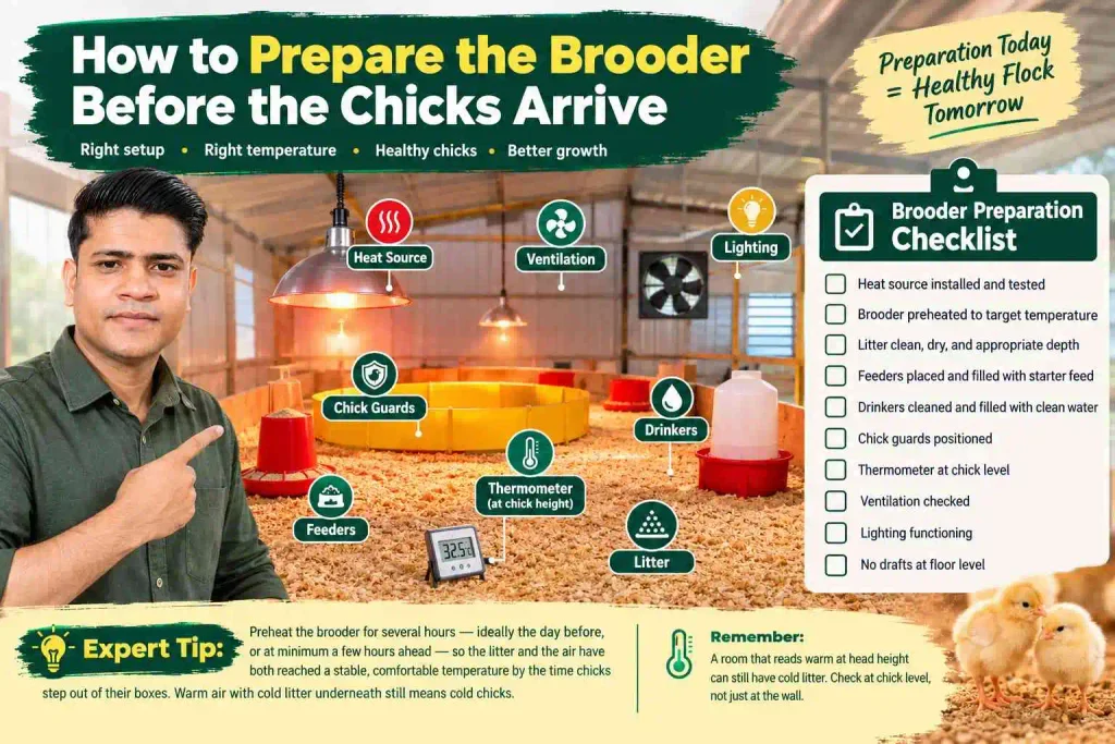 How to Prepare the Brooder Before the Chicks Arrive