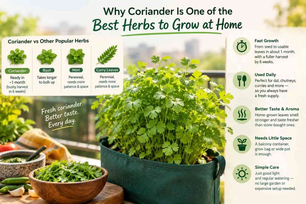 1. Why Coriander Is One of the Best Herbs to Grow at Home