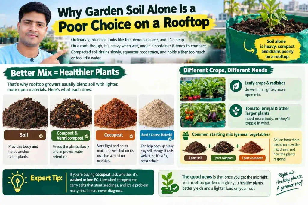 Why Garden Soil Alone Is a Poor Choice on a Rooftop