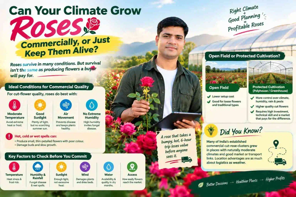 Can Your Climate Grow Roses Commercially, or Just Keep Them Alive?