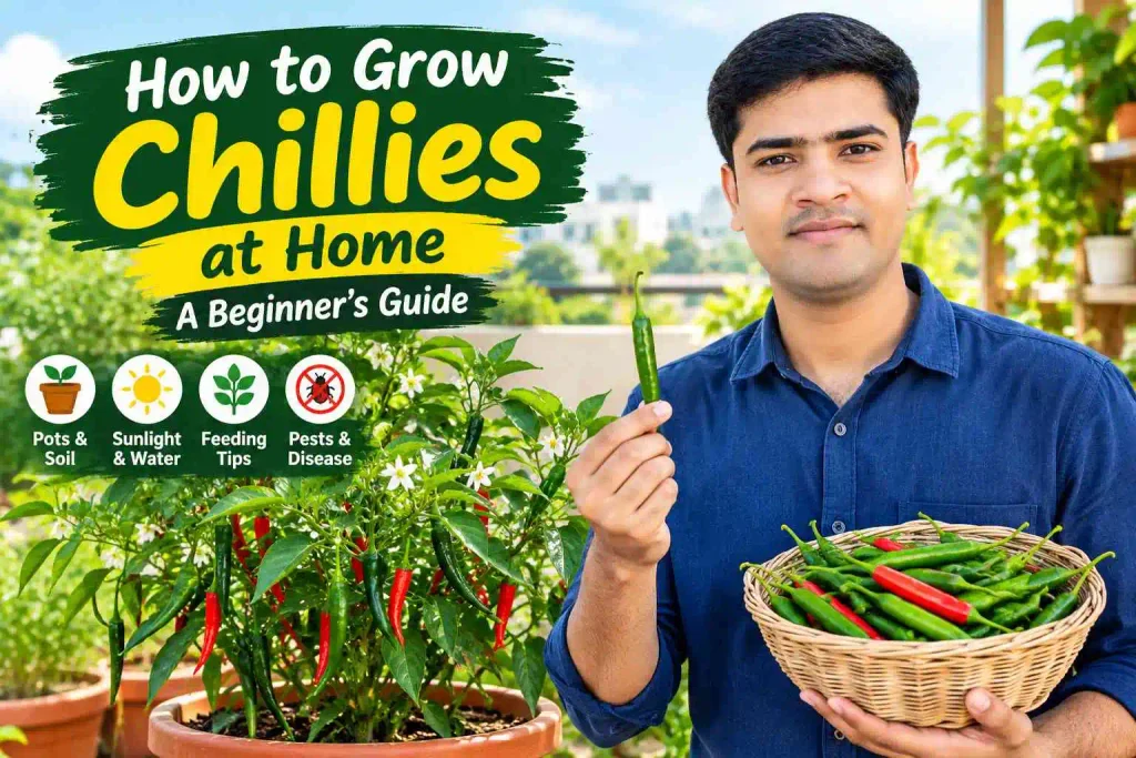 How to Grow Chillies at Home: A Beginner’s Guide