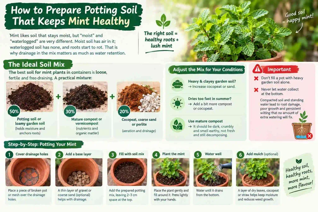 How to Prepare Potting Soil That Keeps Mint Healthy