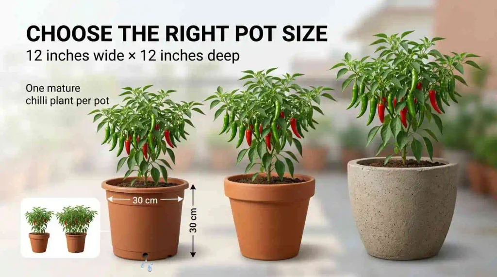 What Pot Size Gives Chilli Plants Enough Room to Grow?
